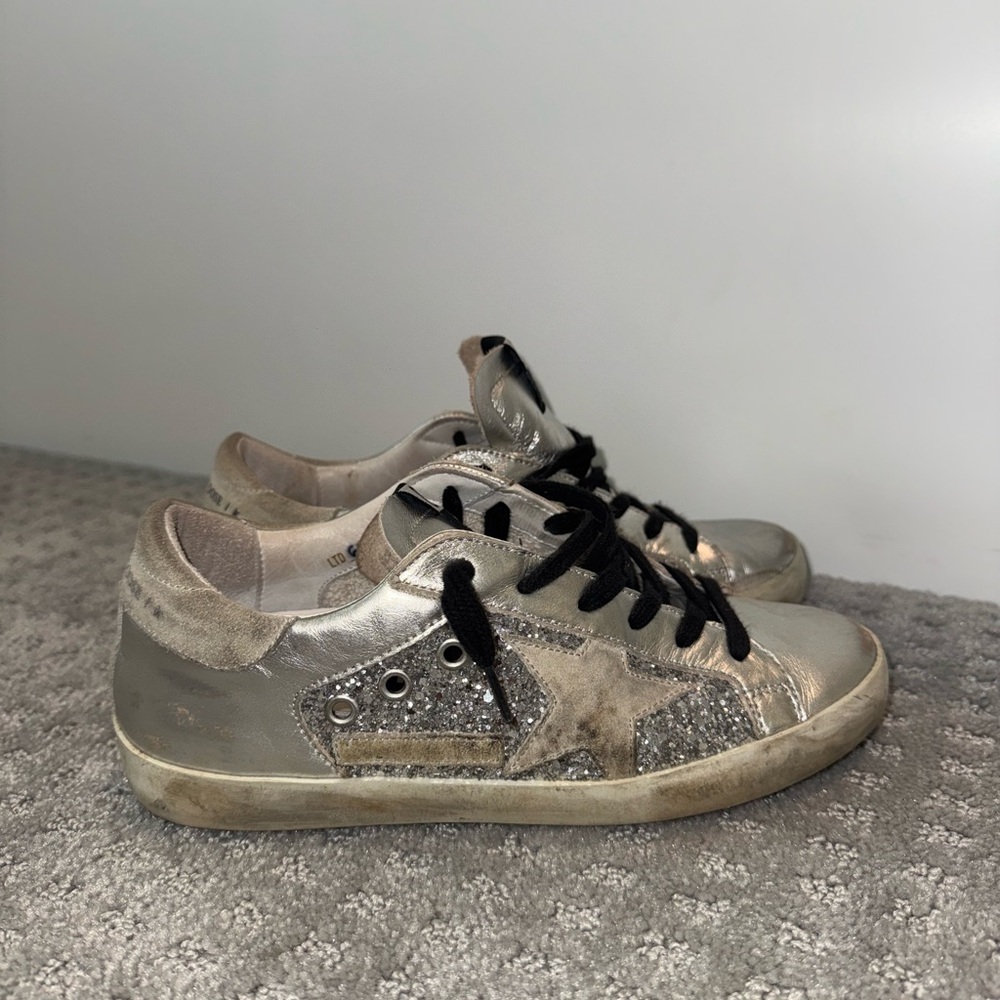 Silver Golden Goose Superstar